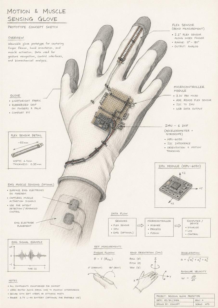 Rehabilitation glove prototype